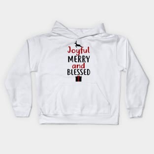 Joyful, Merry and Blessed Kids Hoodie